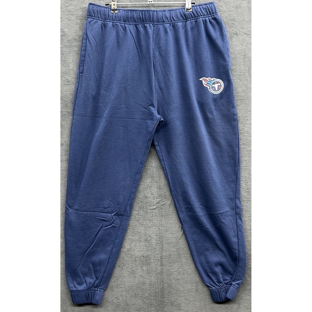 Fanatics NFL Tennessee Titans Mens XL Blue Joggers Sweat Pants